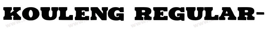 Kouleng Regular字体转换